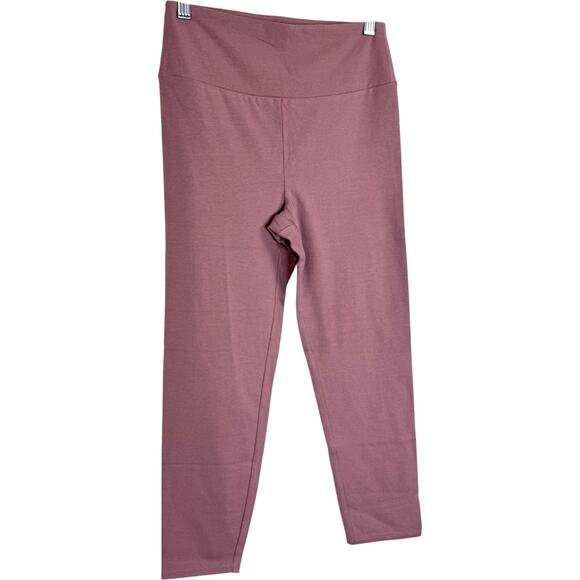 zuda Regular Basic Redefined Crop Legging Burgundy Rose XS NWOT Stretch Athletic - Picture 6 of 13